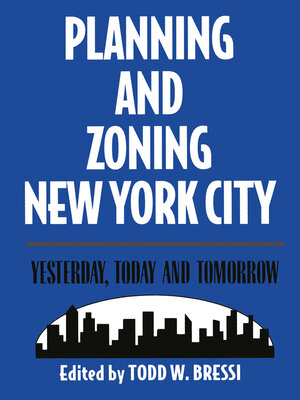 cover image of Planning and Zoning New York City
